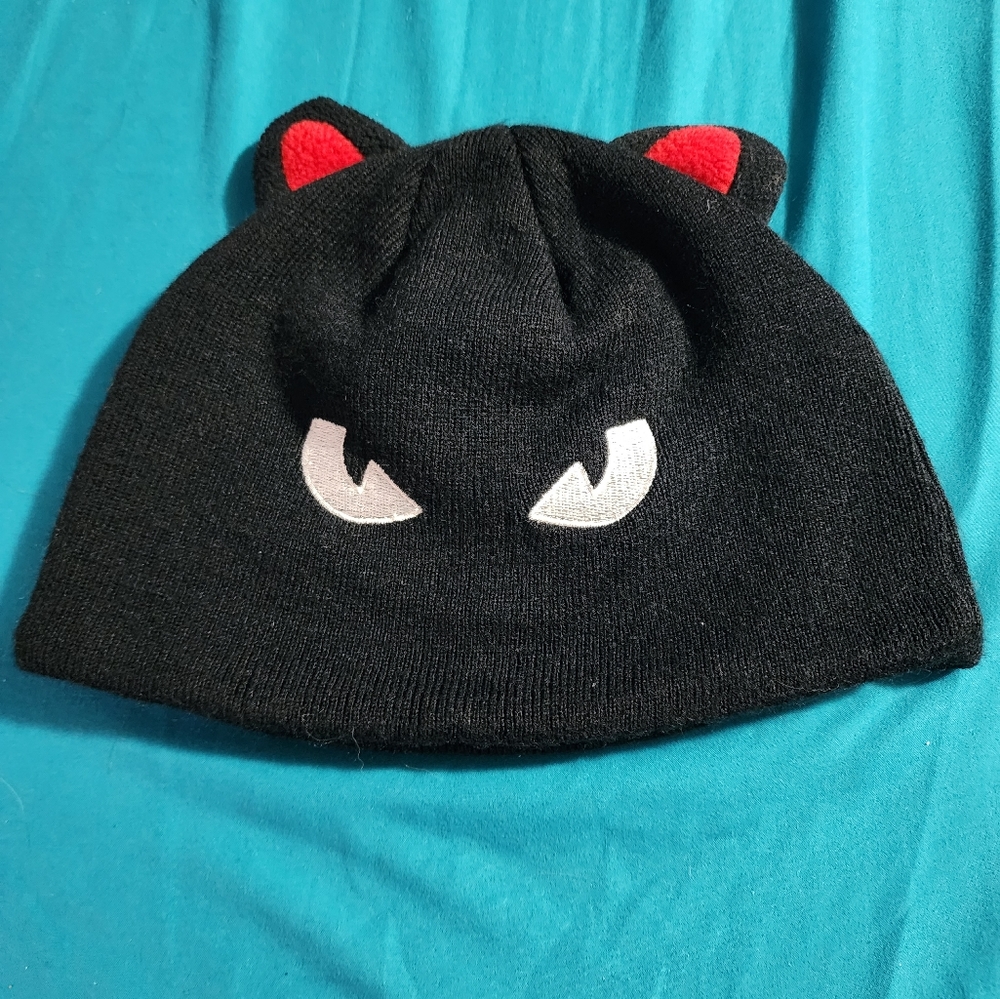 Vintage Emily the Strange cat ear beanie.